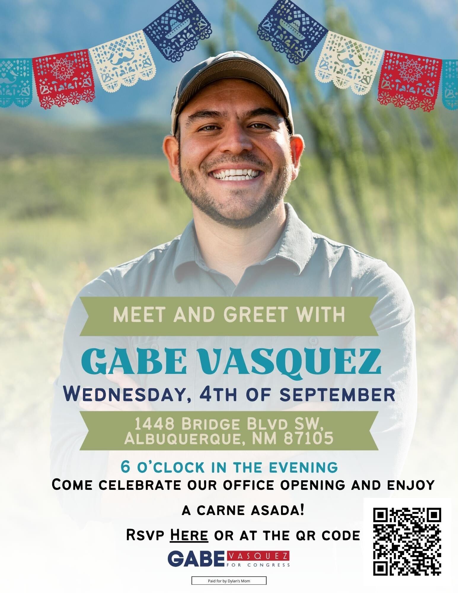 You are currently viewing Meet & Greet & Carne Asada with Rep. Gabe Vasquez in ABQ