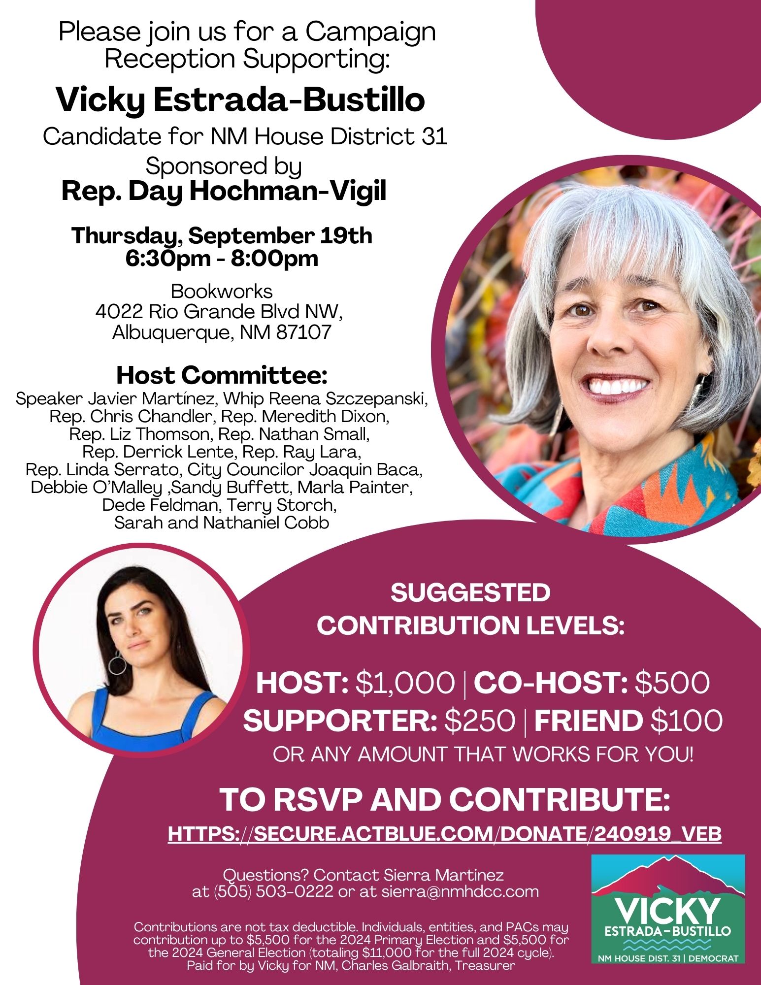 You are currently viewing Campaign Fundraiser for Vicky Estrada-Bustillo