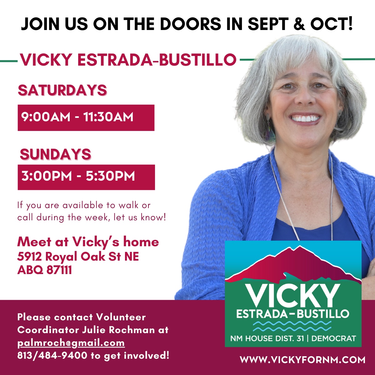 You are currently viewing Walk with Vicky Estrada-Bustillo!