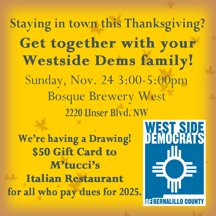 You are currently viewing West Side Dems Happy Hour