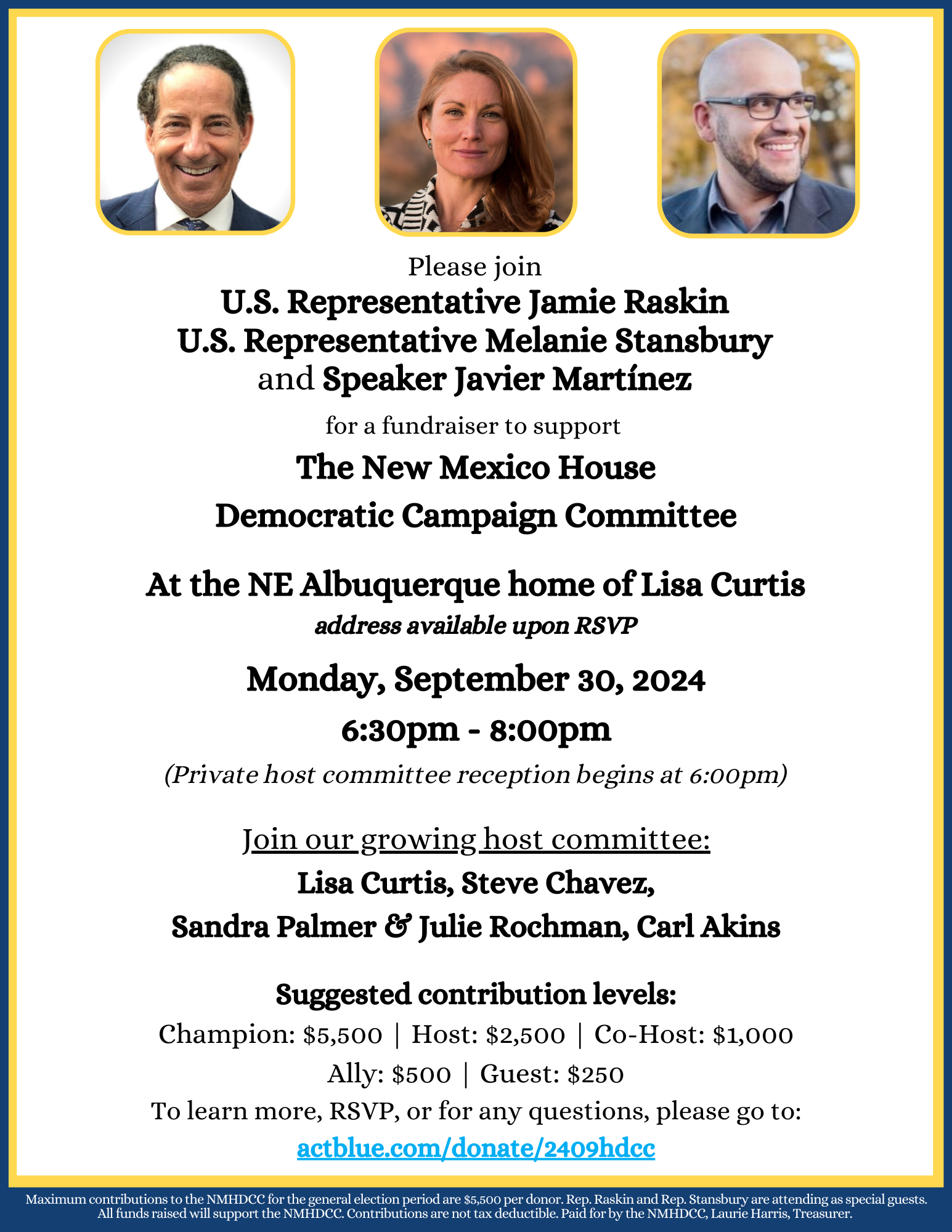 You are currently viewing Support the NMHDCC with Congressman Jamie Raskin