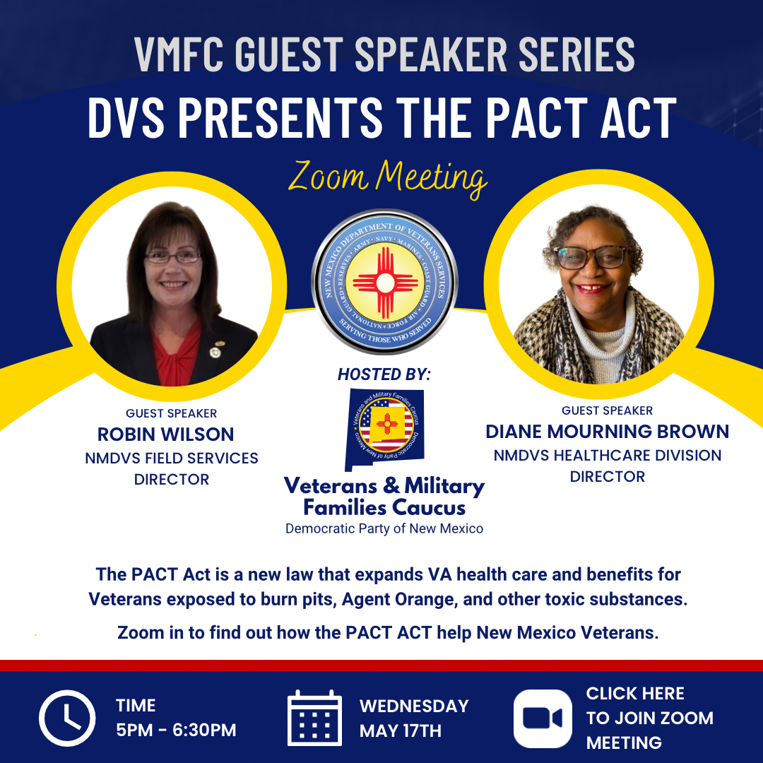 You are currently viewing VMFC GUEST SPEAKER SERIES – DVS PACT ACT