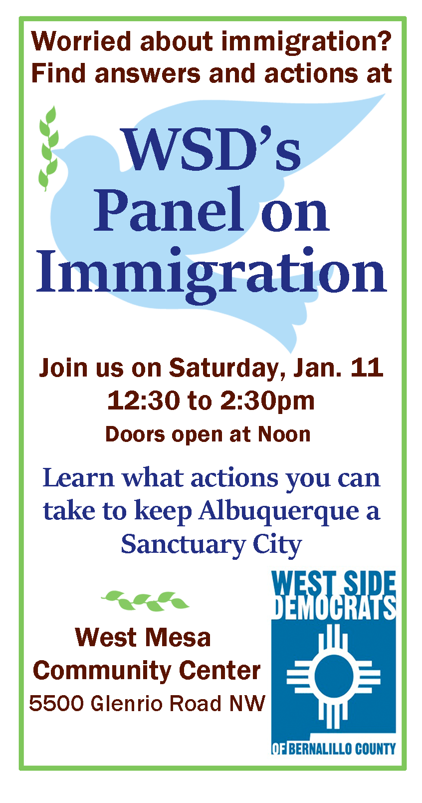 You are currently viewing West Side Democrats Focus on Immigration