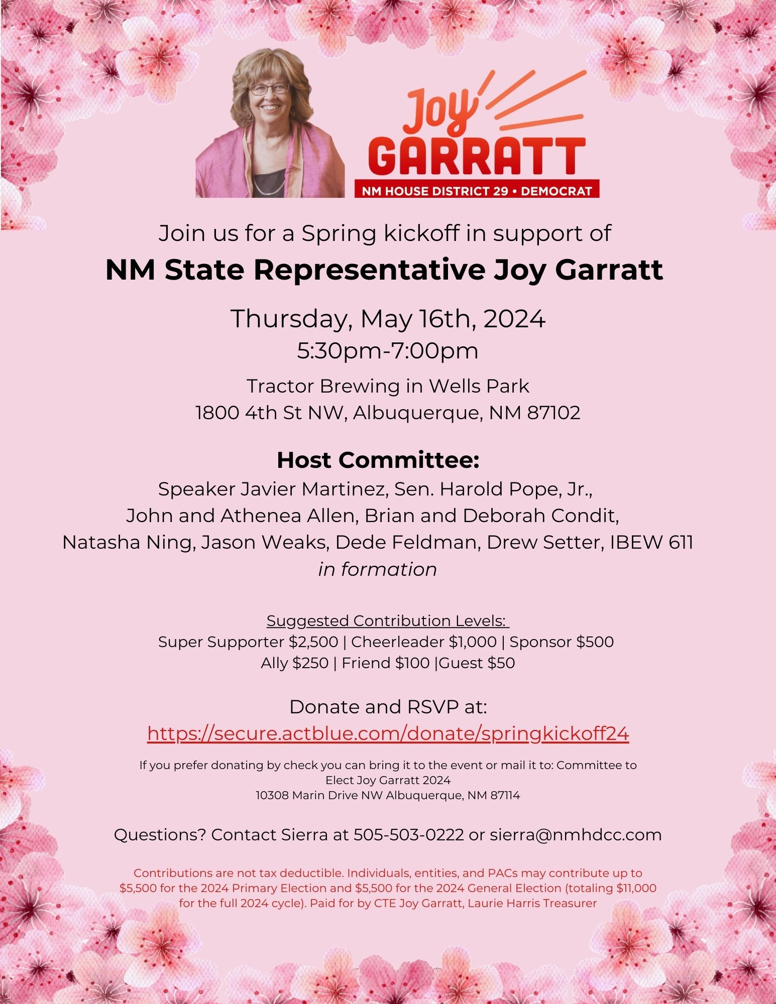 You are currently viewing Rep. Joy Garratt – Spring Kickoff