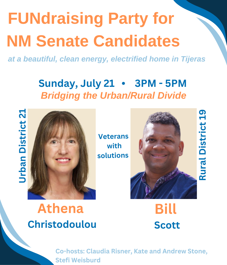 You are currently viewing NM Senator candidates Athena Christodoulou and Bill Scott