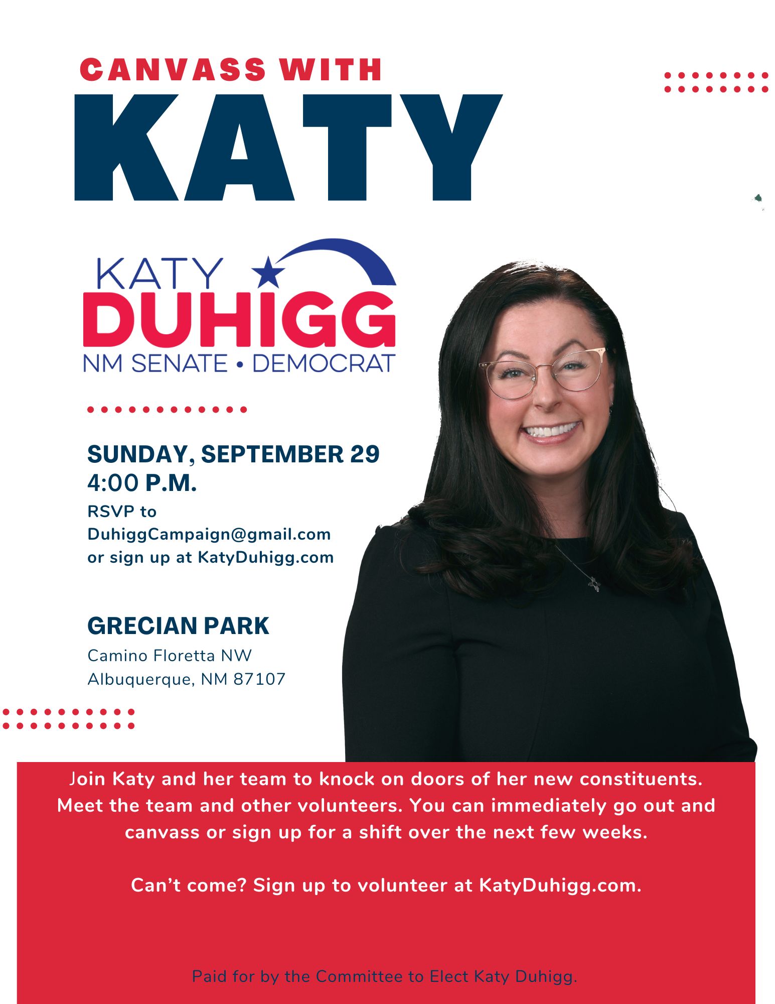 You are currently viewing Canvass with Senator Katy Duhigg this Sunday in SD-10